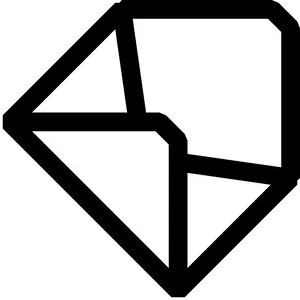 Stylized Envelope Icon PNG image