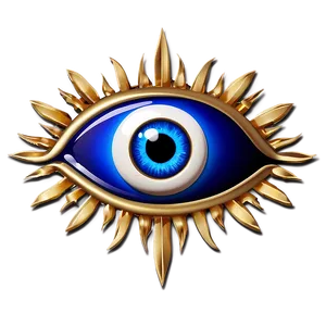 Stylized Evil Eye PNG 05232024