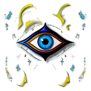 Stylized Evil Eye PNG Dmv