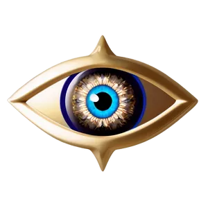 Stylized Evil Eye PNG Mwe