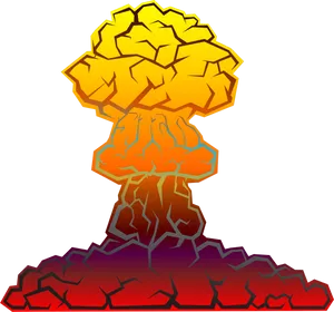 Stylized Explosion Illustration PNG image