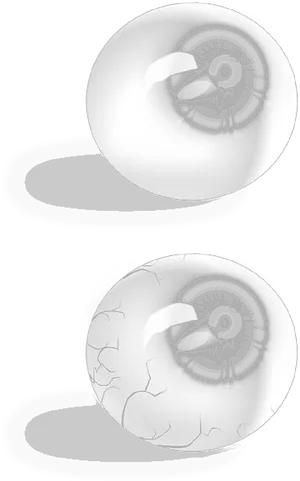 Stylized Eyeballs Illustration PNG image