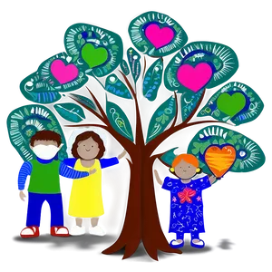 Stylized Family Reunion Tree PNG Vuc11 PNG