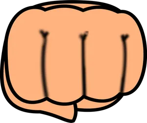 Stylized Fist Illustration PNG image