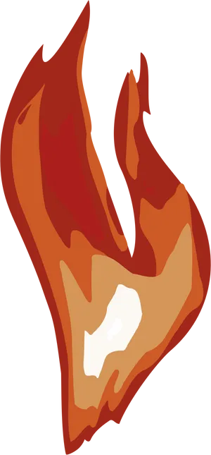 Stylized Flame Illustration PNG image