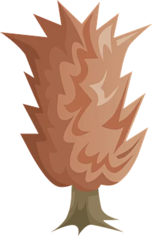 Stylized Flame Tree Illustration