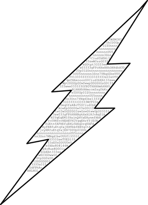 Stylized Flash Logowith Text Overlay PNG image