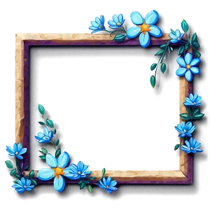 Stylized Flower Frame Png Sif59 PNG image