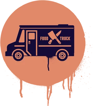 Stylized Food Truck Graphic