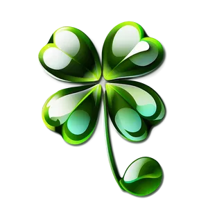Stylized Four Leaf Clover PNG 16