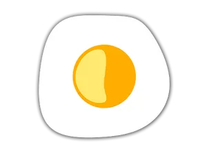 Stylized Fried Egg Graphic PNG image