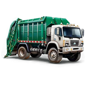 Stylized Garbage Truck Png Tvt PNG image