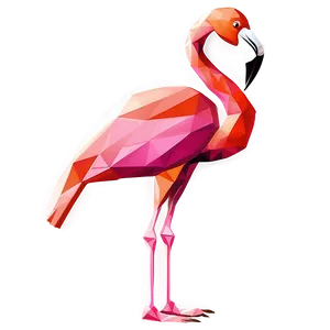 Stylized Geometric Flamingo Png 46 PNG image