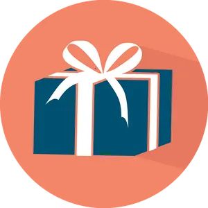 Stylized Gift Icon Graphic PNG
