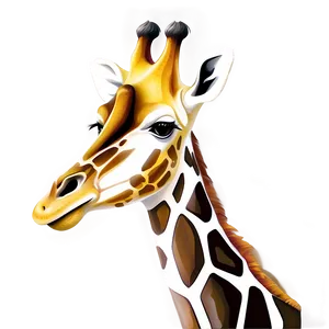 Stylized Giraffe Profile Png 90 PNG image