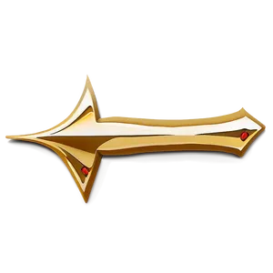 Stylized Gold Arrow Clipart PNG Ftu97 PNG