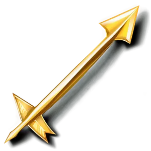 Stylized Gold Arrow Clipart PNG Mrq86 PNG