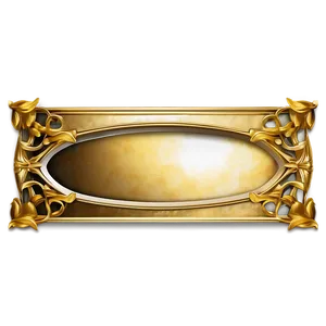 Stylized Gold Frame Png 94 PNG image