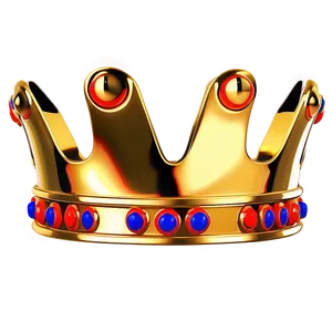 Stylized Golden Crown PNG Bkt36 PNG