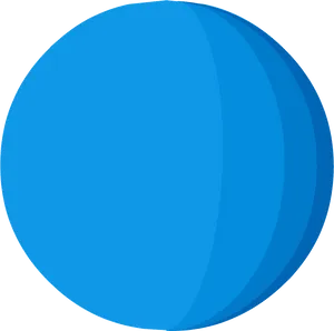 Stylized Graphicof Uranus Planet PNG image
