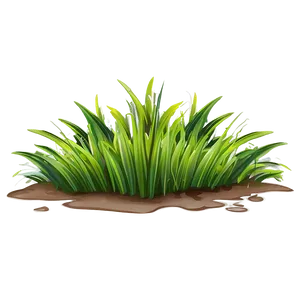 Stylized Grass Clipart PNG 06272024