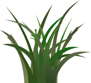 Stylized Grass Illustration PNG image