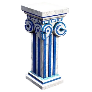 Stylized Greek Pillar Png 31 PNG image