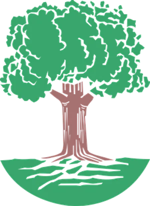 Stylized Green Tree Illustration
