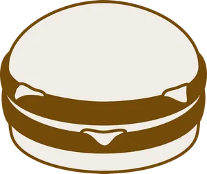 Stylized Hamburger Graphic PNG image