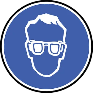 Stylized Head Silhouettewith Glasses PNG image