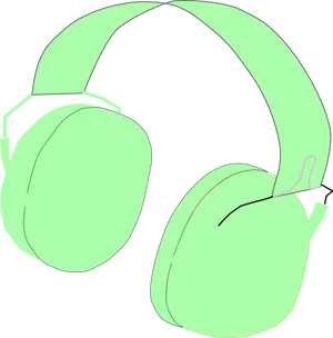 Stylized Headphones Icon PNG