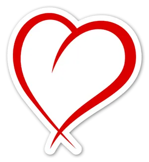 Stylized Heart Graphic PNG image