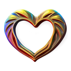Stylized Heart Icon PNG Yew