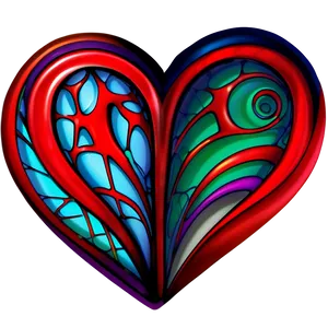 Stylized Heart Tattoo Design PNG 05252024 PNG