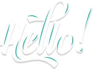 Stylized Hello Text PNG image