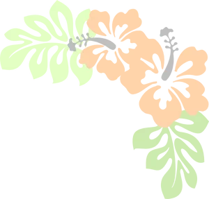 Stylized Hibiscus Floral Design