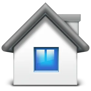 Stylized Home Icon PNG