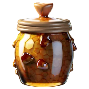 Stylized Honey Pot PNG 75