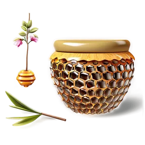 Stylized Honey Pot PNG Voy7 PNG