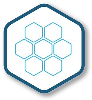 Stylized Honeycomb Graphic PNG image