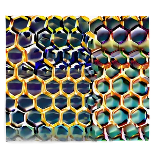 Stylized Honeycomb Pattern PNG 05232024 PNG