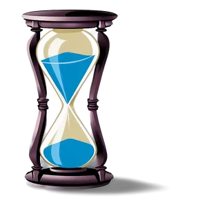 Stylized Hourglass Graphic PNG Msf68