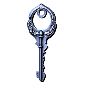 Stylized House Key PNG Cqa