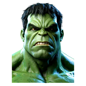 Stylized Hulk Face PNG 06272024