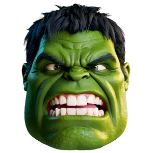 Stylized Hulk Face PNG Eya61 PNG