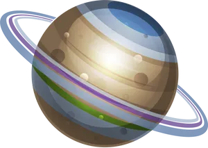 Stylized Jupiter Illustration