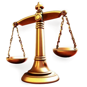 Stylized Justice Scale PNG Djh