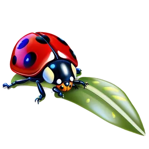 Stylized Ladybug Art PNG 05242024
