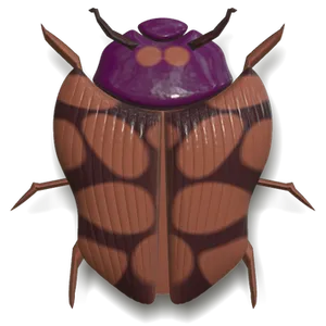 Stylized Ladybug Rendering PNG image