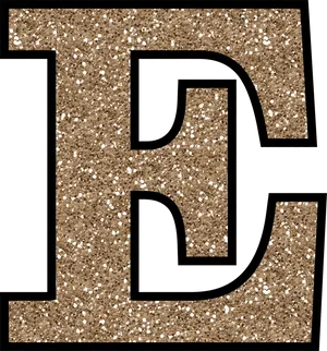 Stylized Letter E Cork Background PNG image
